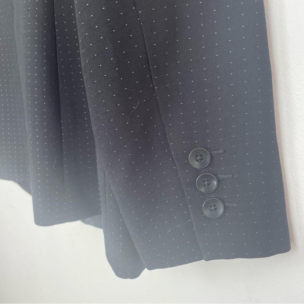 Caslon Black & White Dot Pinstripe Single-Breasted Blazer Jacket - Picture 3 of 6